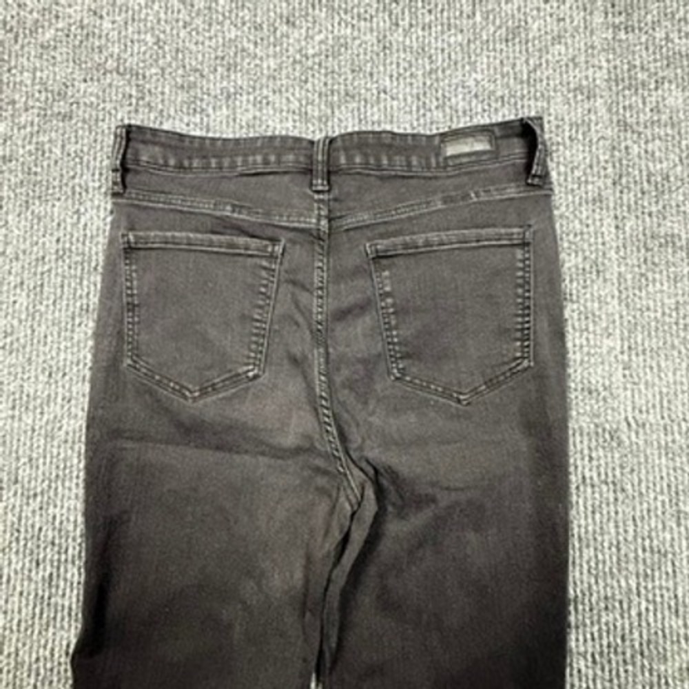 Truth + Theory Women 14 High Rise Button Fly Skinny Jean Black Rinse OM23630H20B - Picture 14 of 16